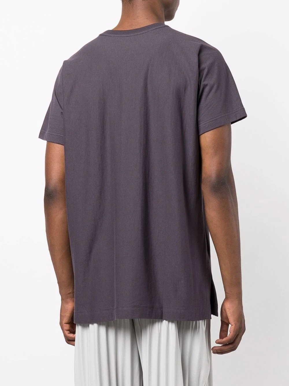 panelled short-sleeve cotton T-shirt - 4