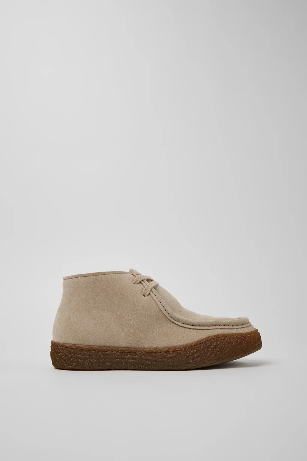 Peu Terreno Beige Suede Ankle Boots for Women. - 1