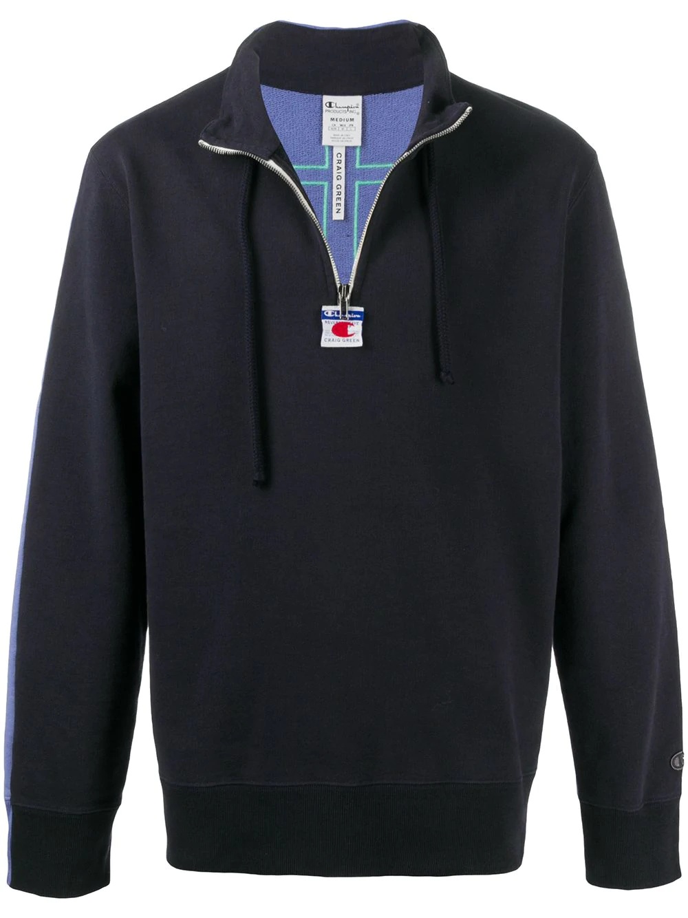 x Champion zip-front jersey sweatshirt - 1