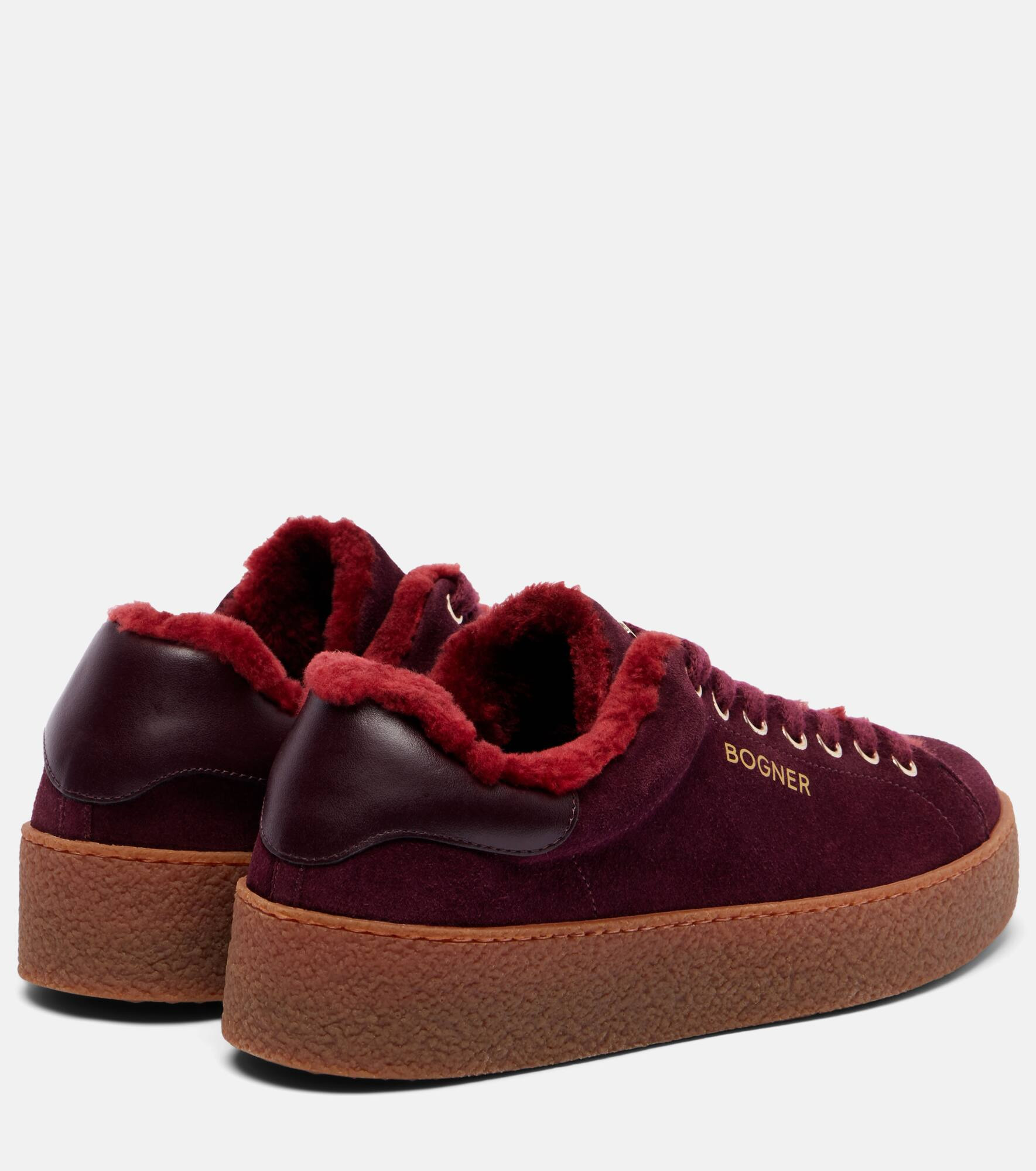 Lucerne shearling-lined suede sneakers - 2