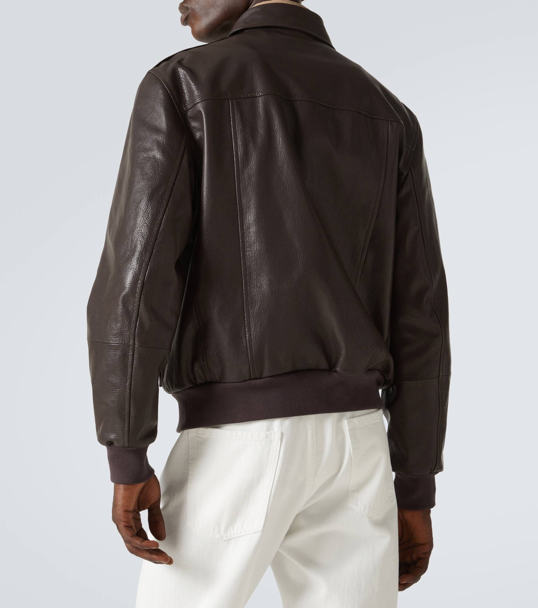 Brunello Cucinelli Leather blouson | mytheresa | REVERSIBLE
