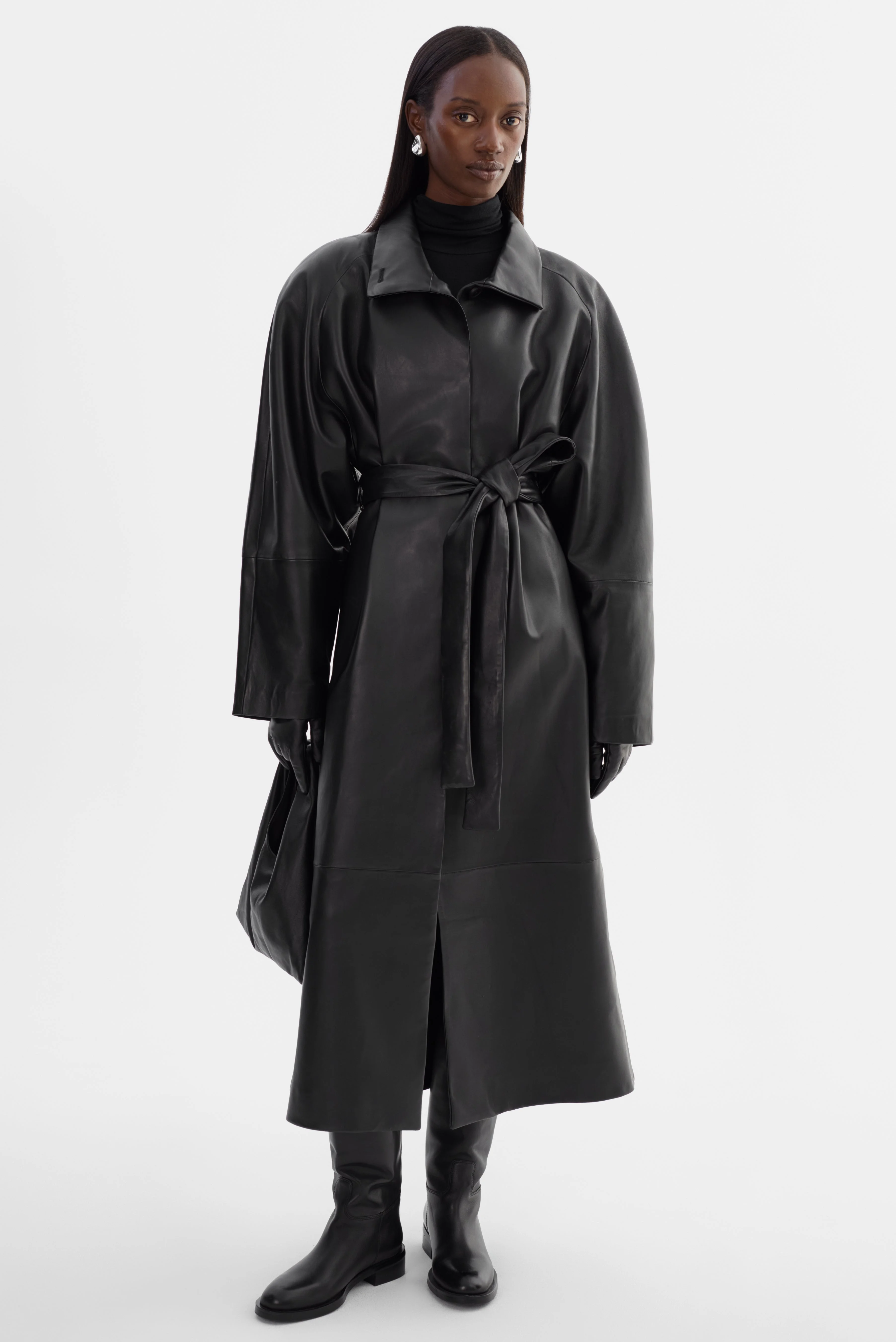 ALEXANDRA | Leather Coat - 1