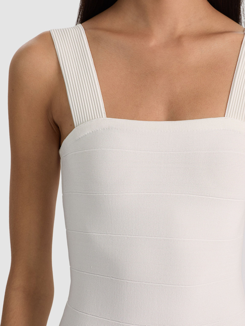 JODIE BANDAGE MINI DRESS - SOFT WHITE 3