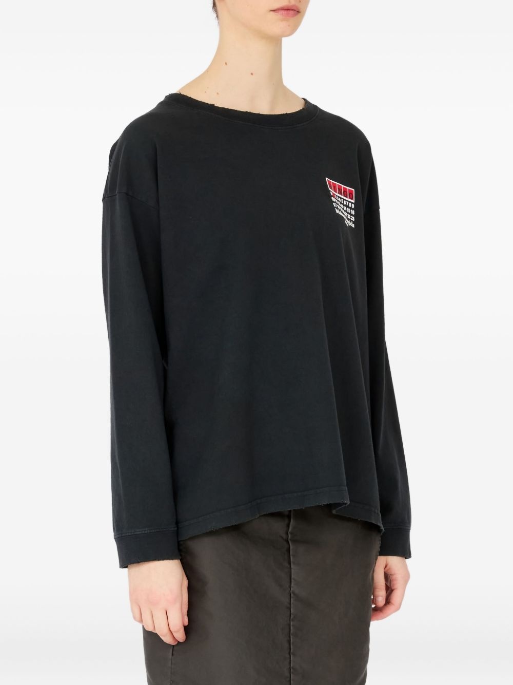 bingo-print cotton sweatshirt - 4