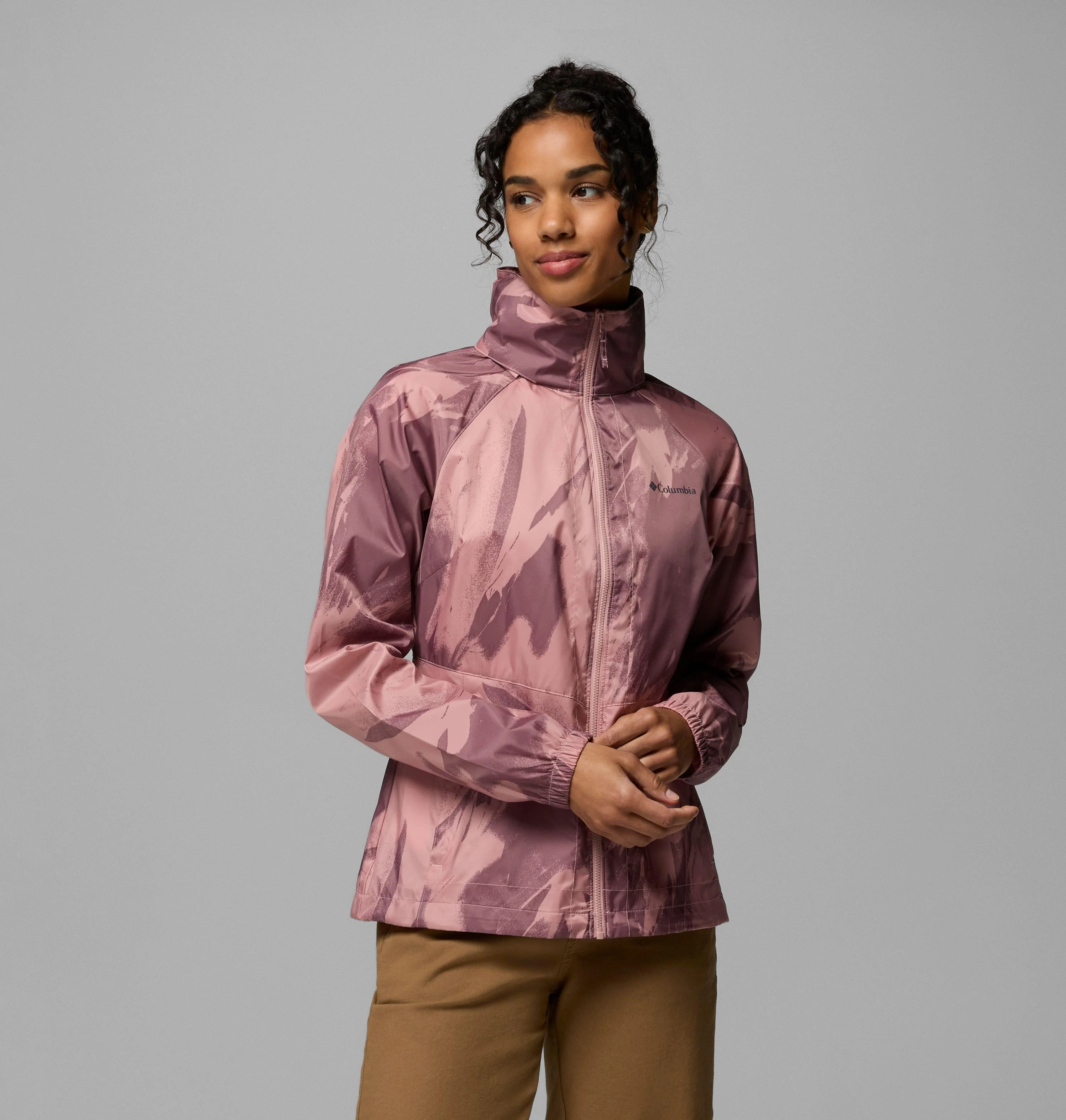 Women's Access Point Printed Rain Jacket - 1