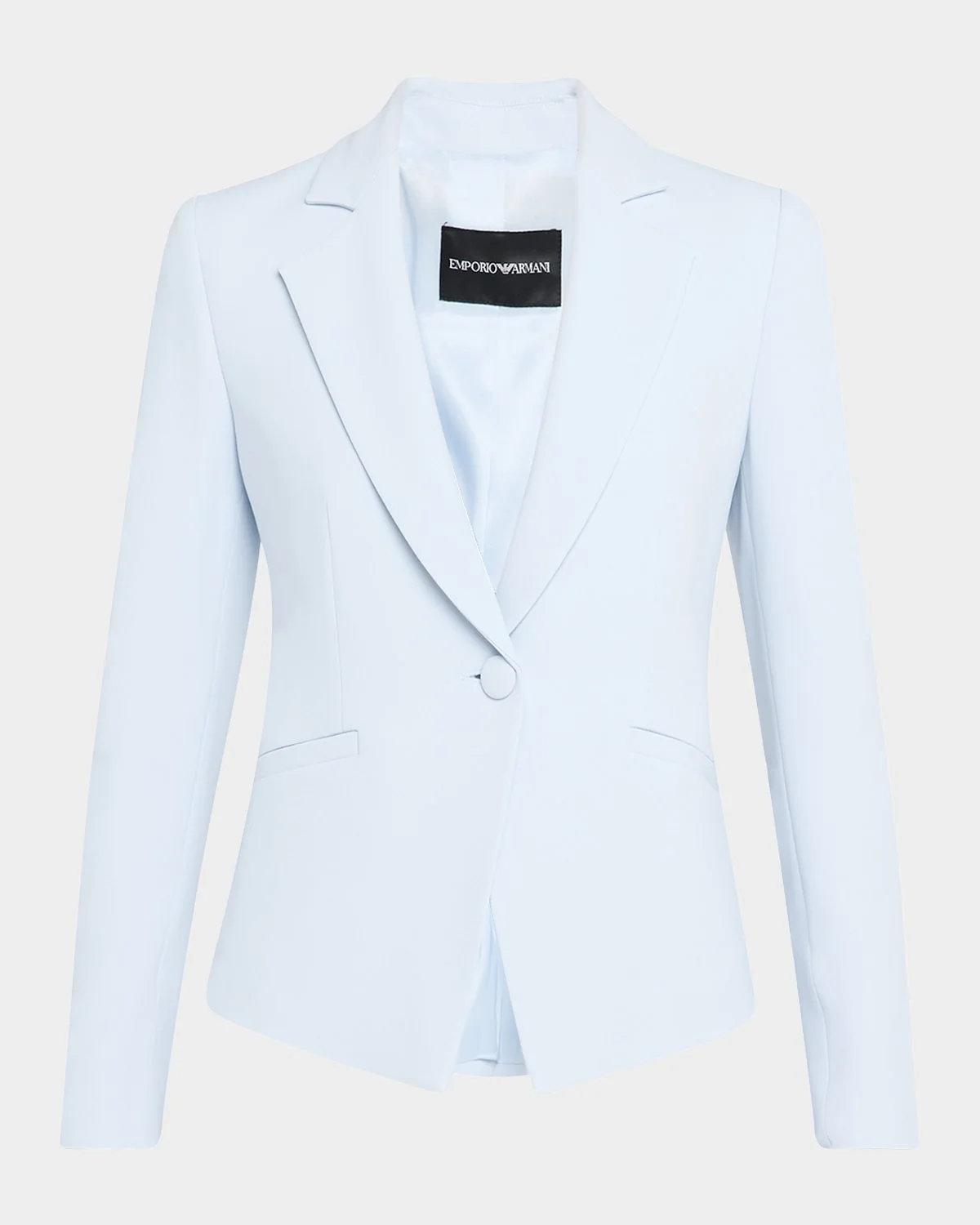 Single-Button Cady Crepe Blazer - 1