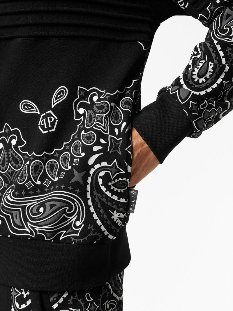 paisley-print cotton sweatshirt 5