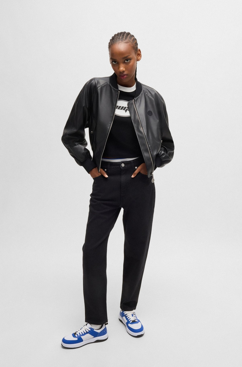 HUGO COTTON-JERSEY T-SHIRT WITH SEASONAL GRAPHIC PRINT outlook