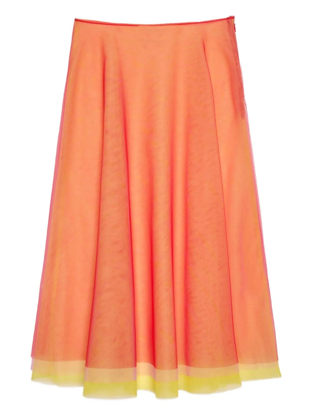 layered tulle midi skirt - 1