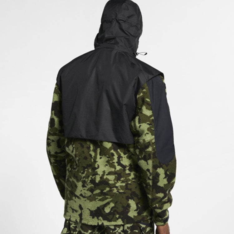 Nike Lab MMW Hooded Woven Top 'Camo Black' AR5611-010 - 4