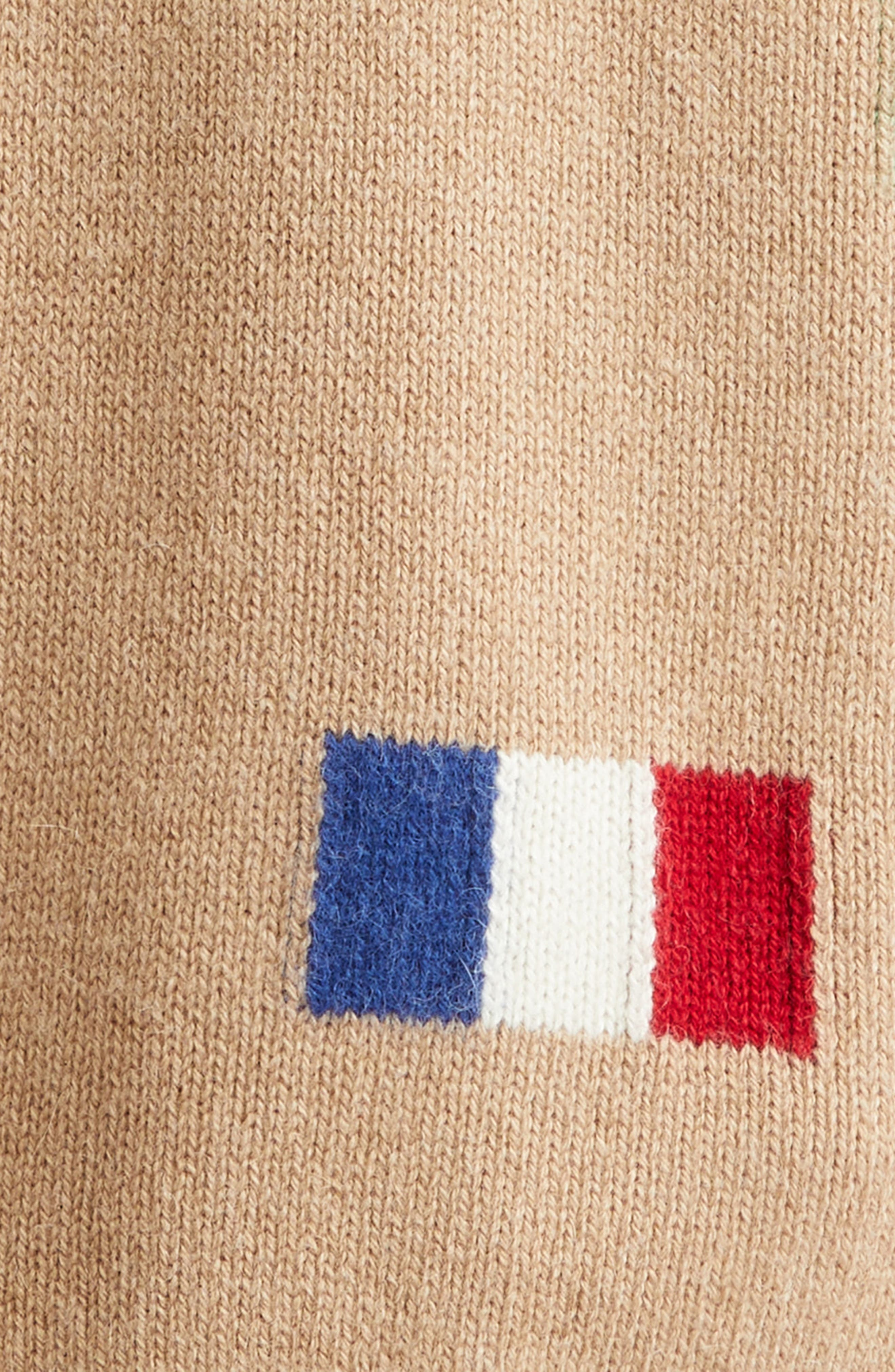 Bode Round-the-World Baby Alpaca and Merino Wool Cardigan in Tan at Nordstrom - 7