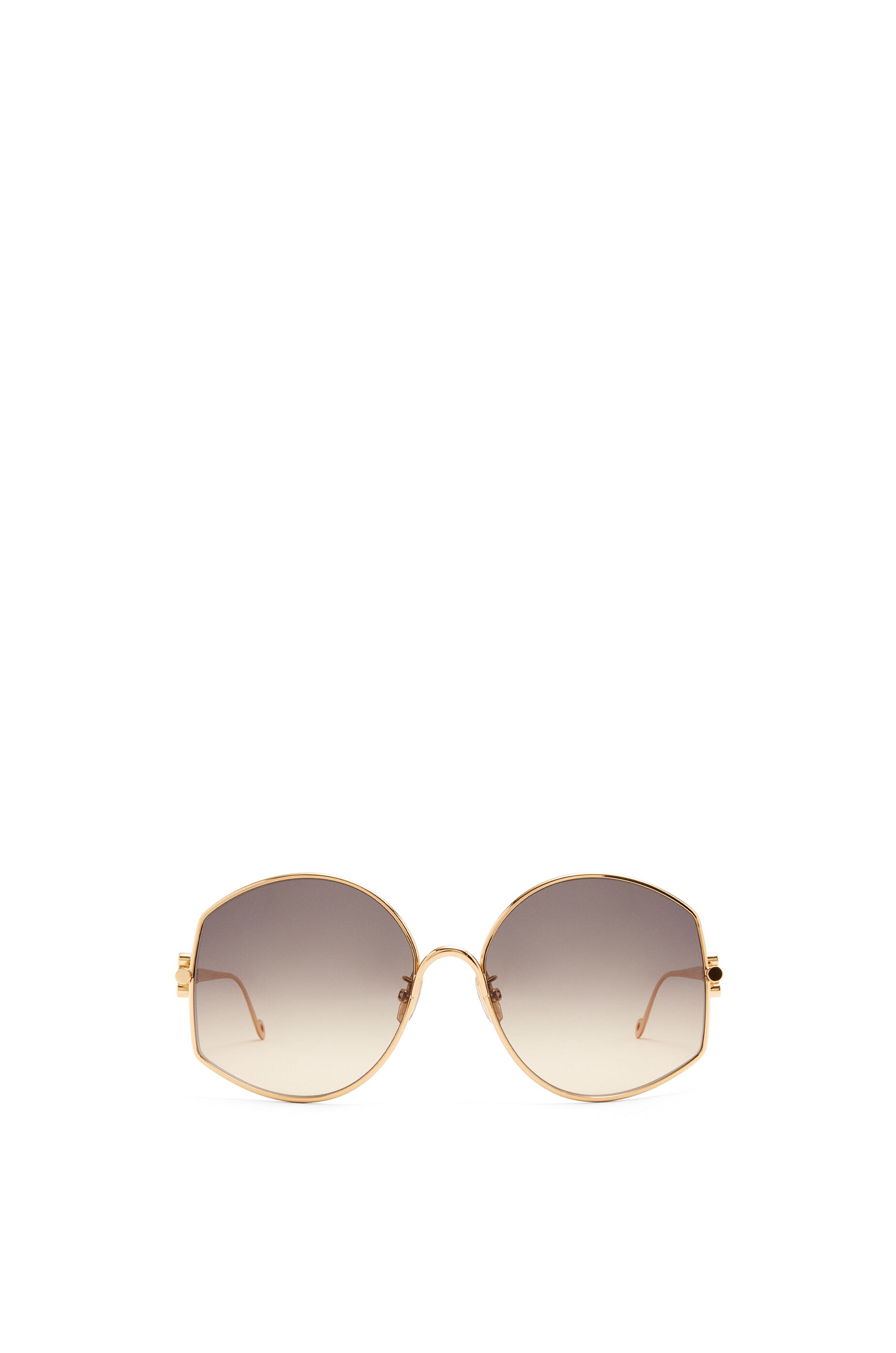 Oversize sunglasses in metal - 1