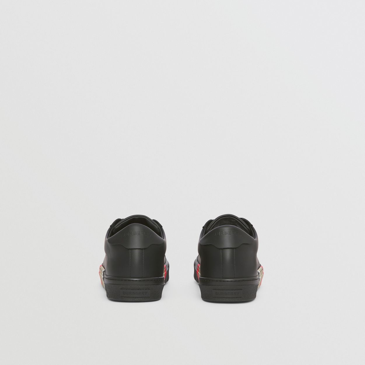 Stripe Detail Leather Sneakers - 6