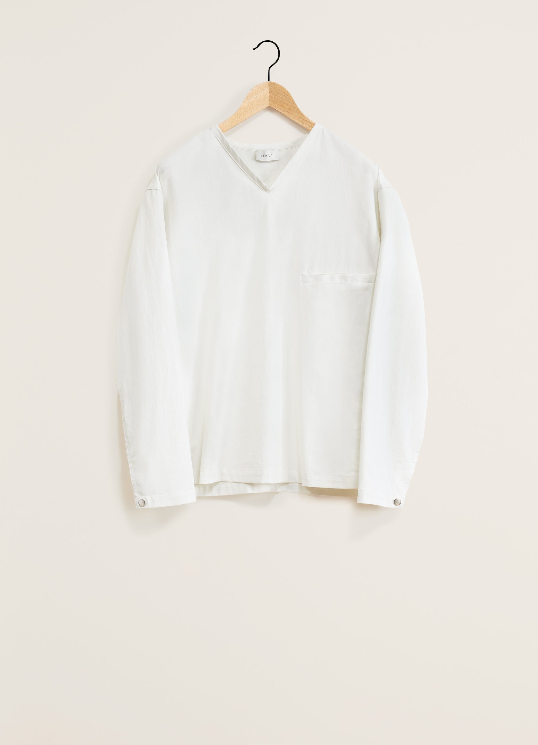 LONG SLEEVE V-NECK TOP - 1