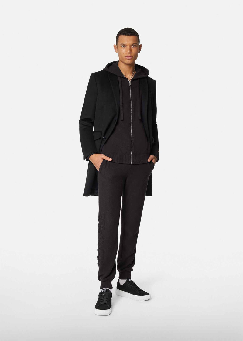 Logo Wool & Cashmere Sweatpants 4