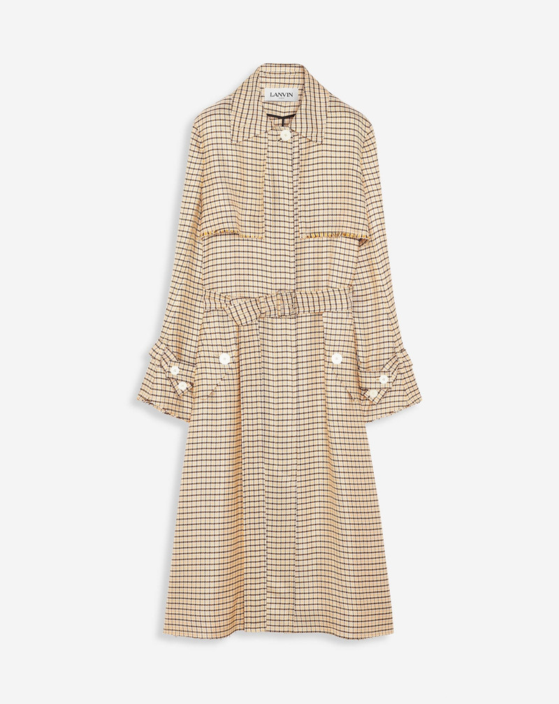 PRINTED FLOWING TRENCH COAT - 1