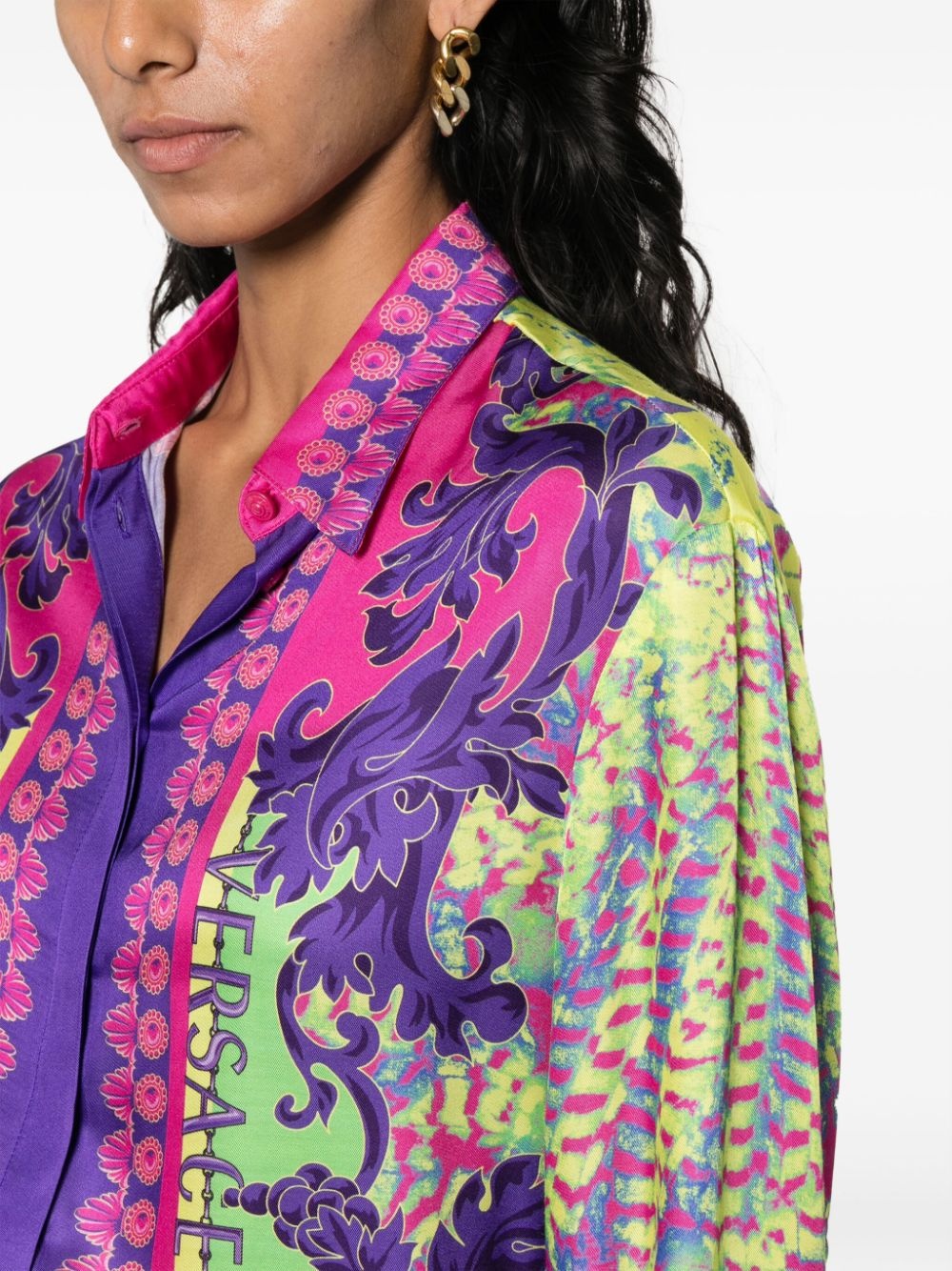 graphic-print long-sleeve shirt - 5