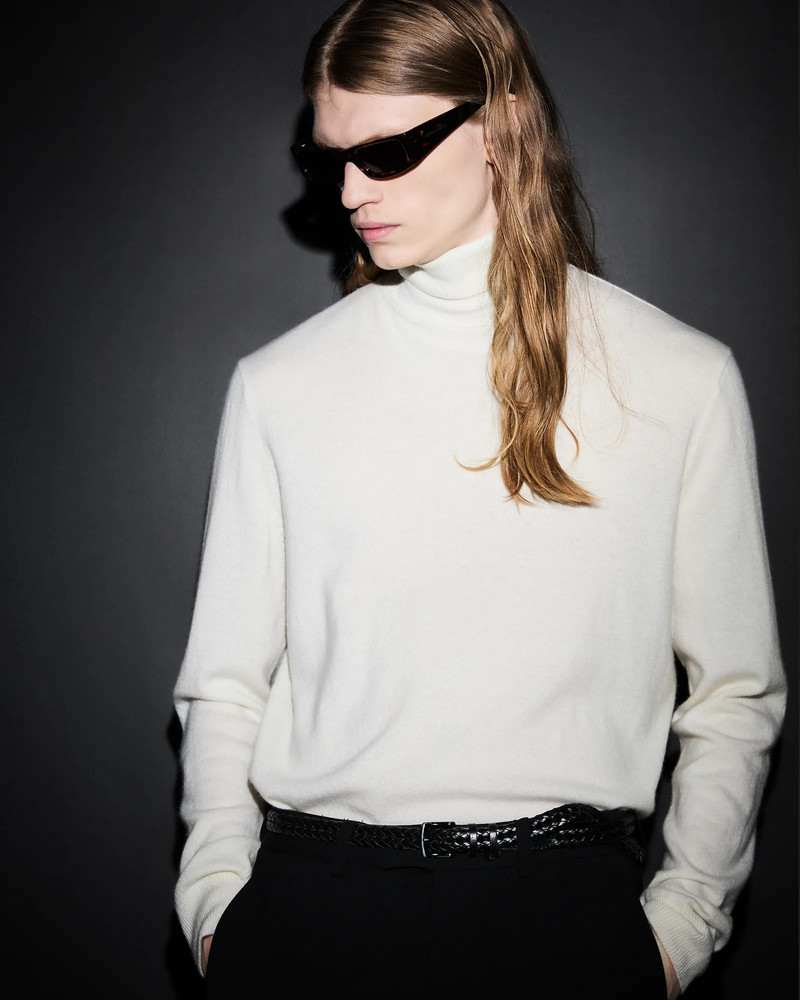 entire studios KNIT TURTLENECK BONE outlook