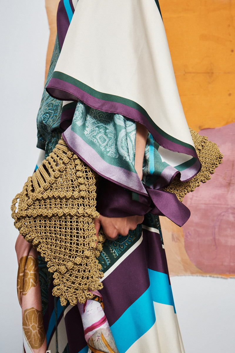 ALÉMAIS Leather Macrame Maxi Crescent Tote outlook