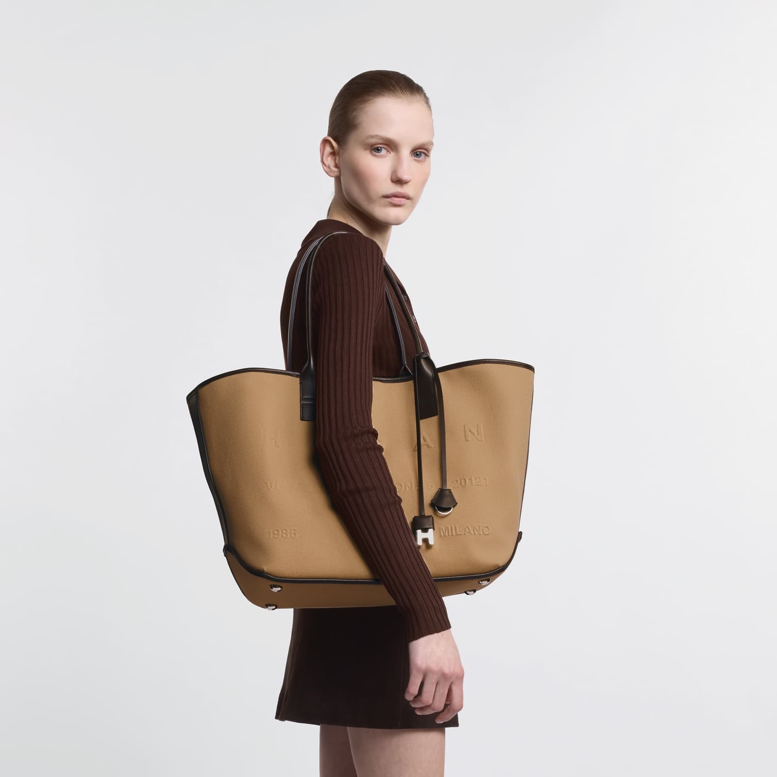 HOGAN Hogan Script Shopping Bag Medium | REVERSIBLE