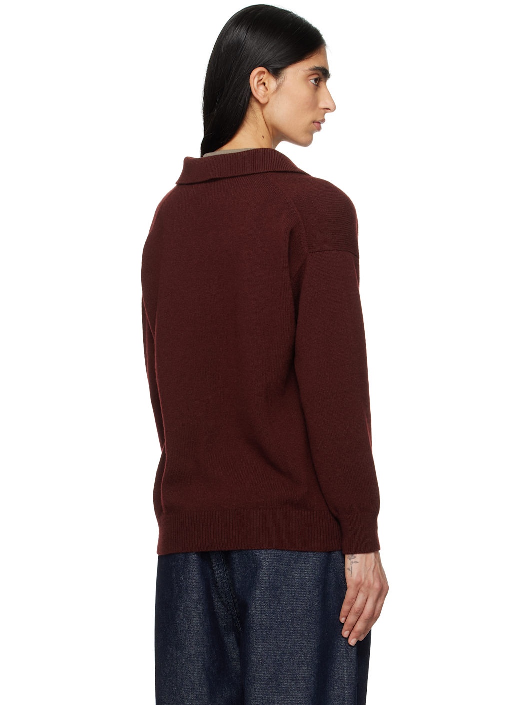 Burgundy Edith Polo - 3
