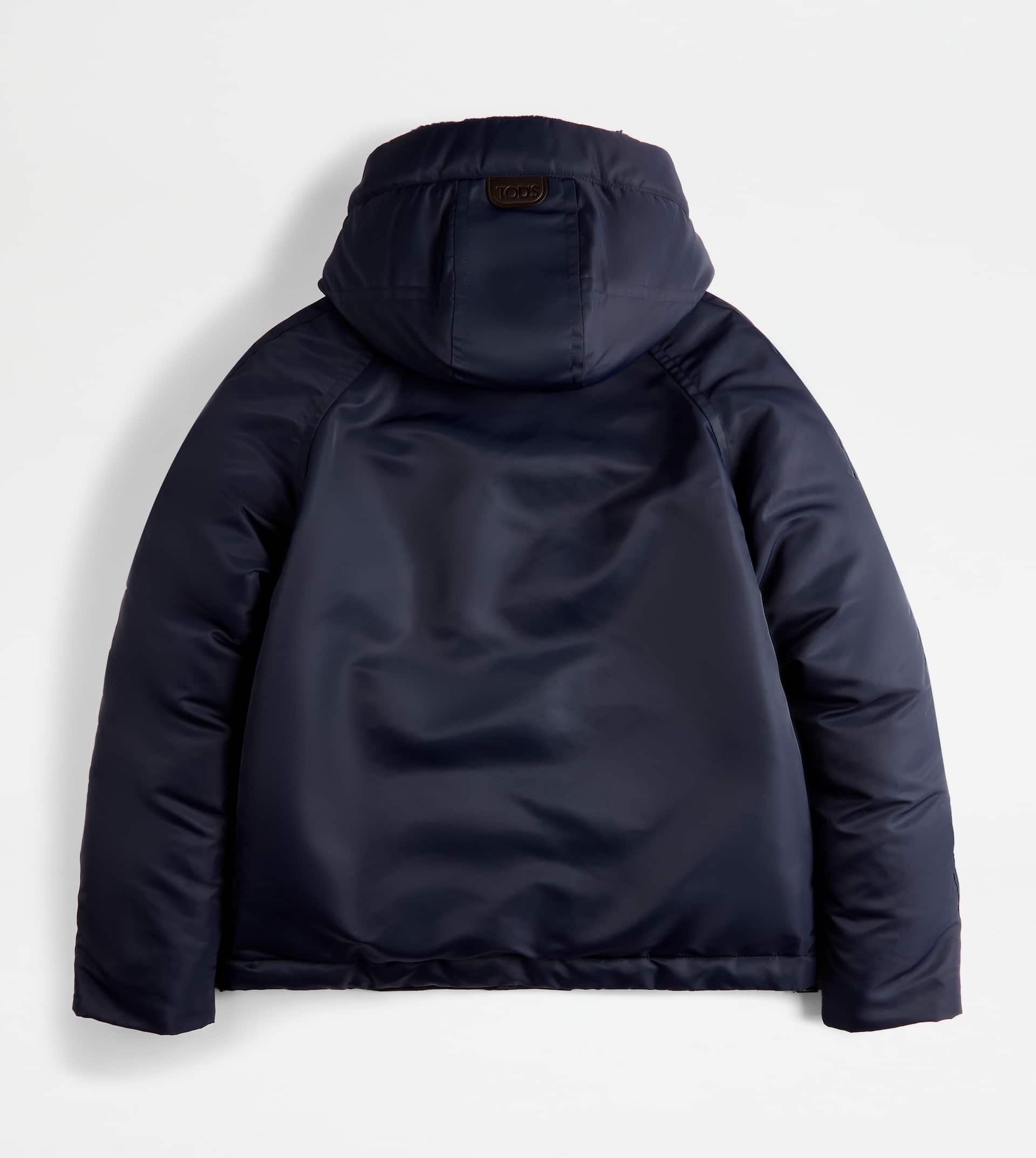 HOODED DOWN JACKET - BLUE - 7