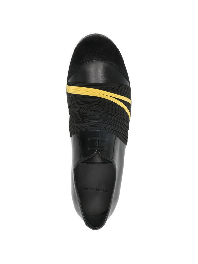 elastic-detail biker derby shoes 4