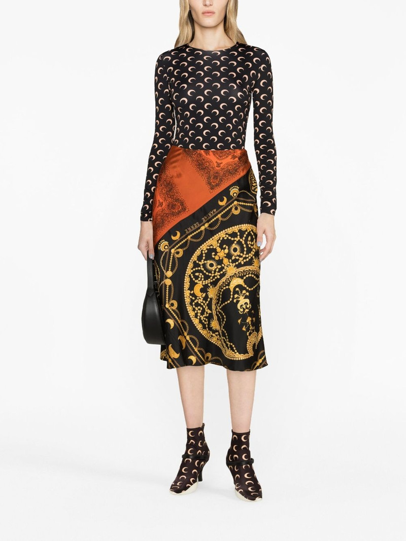 Marine Serre Ornament Jewelry silk skirt outlook