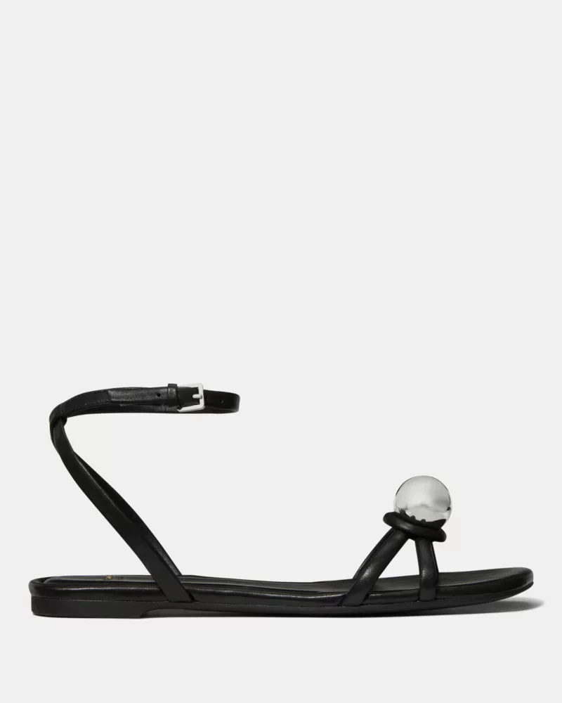 Harmony Smooth Leather Flat Sandal - 1