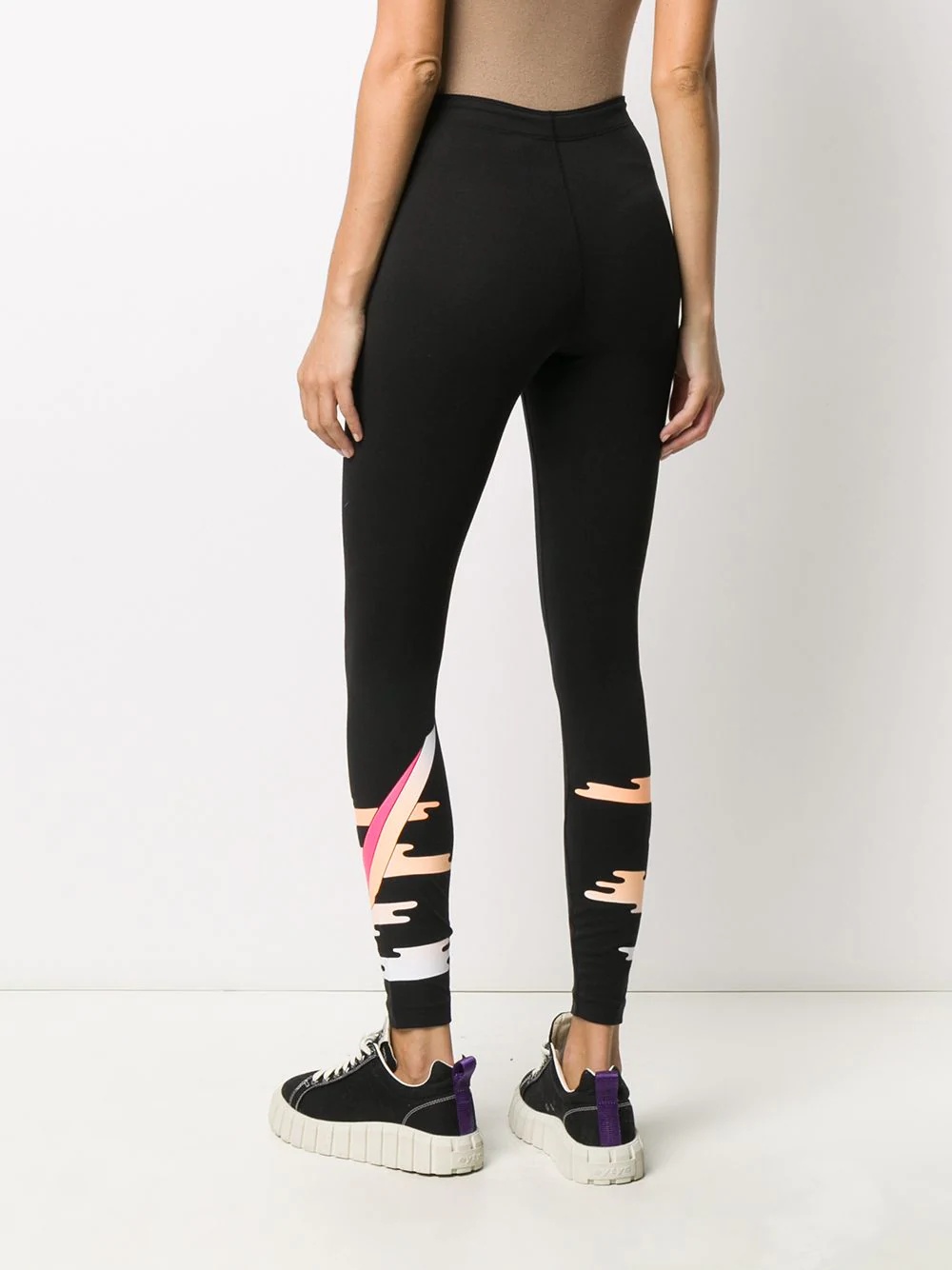 Swoosh print leggings - 4