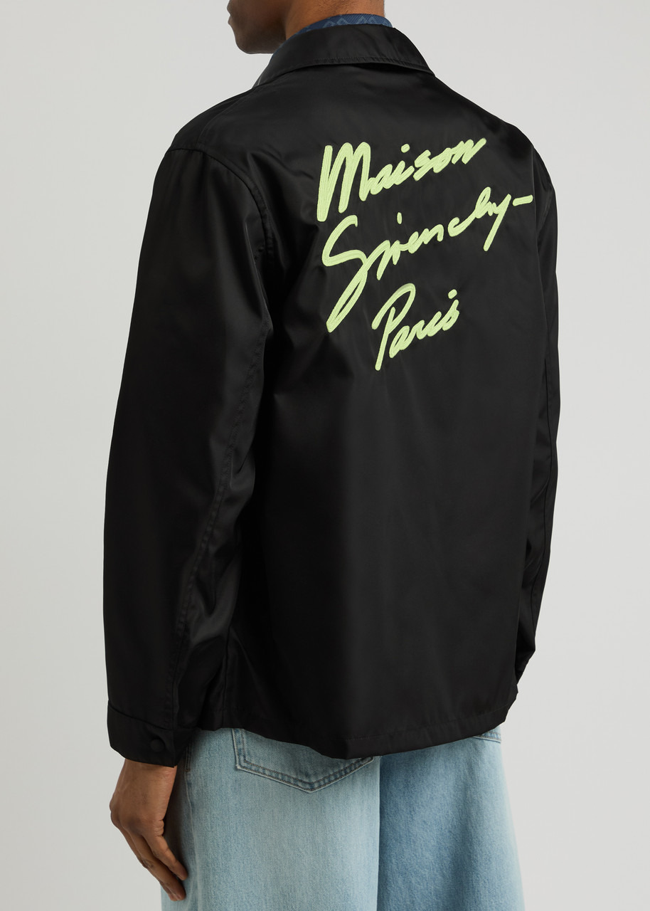 Givenchy Logo-embroidered Taffeta Overshirt - 3