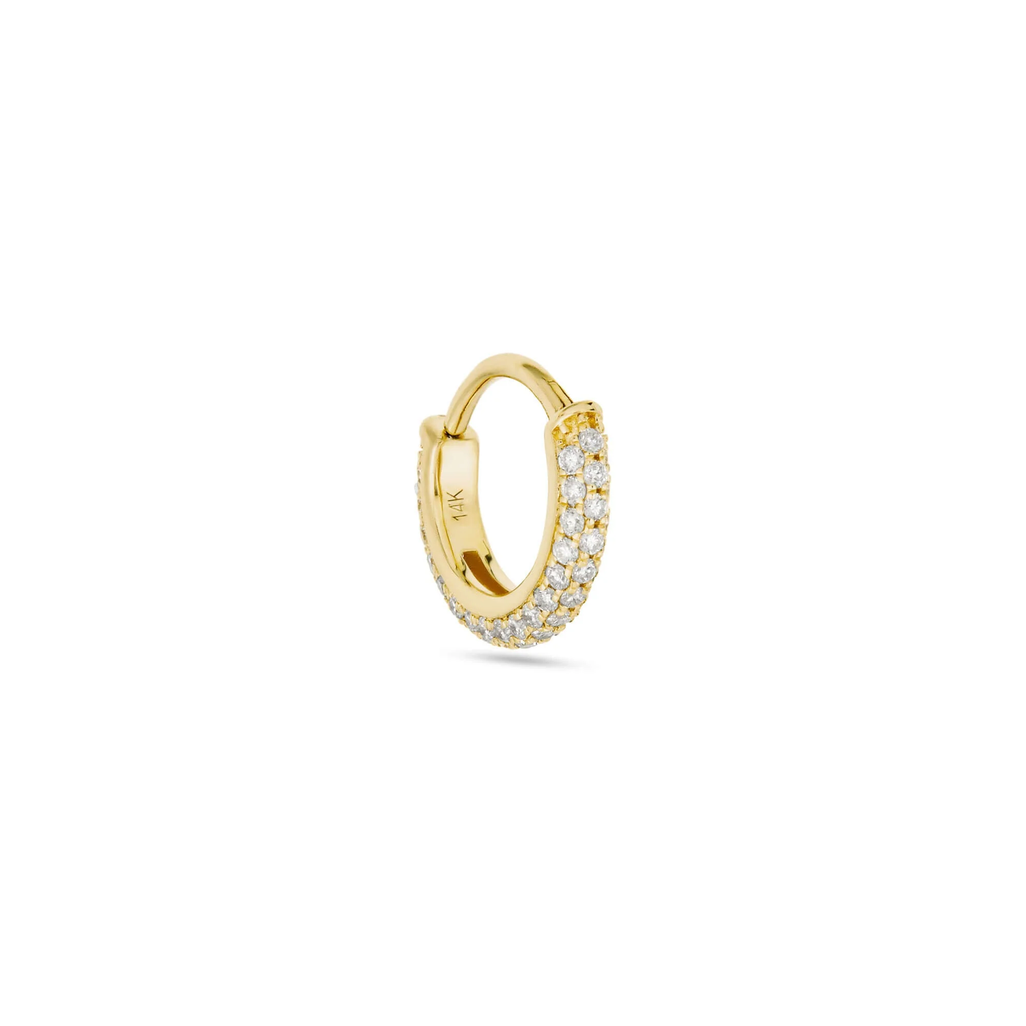 LAB-Created Diamond Side Pave Clicker - 1
