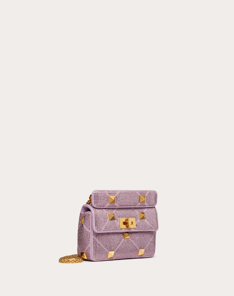 Valentino SMALL ROMAN STUD THE SHOULDER BAG WITH CHAIN AND RHINESTONES outlook