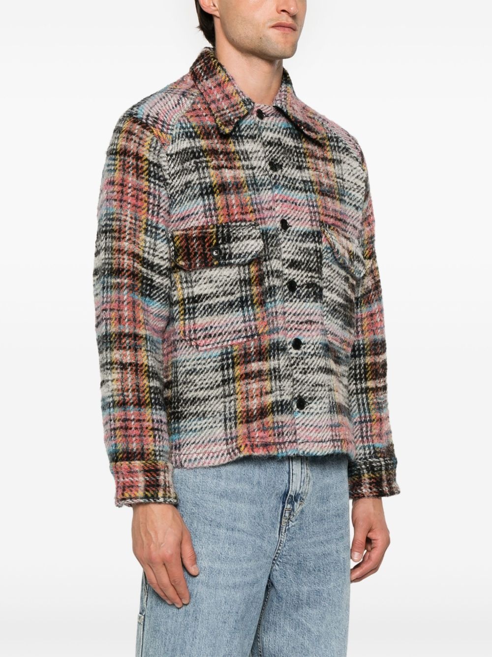 CPO check-print shirt - 3
