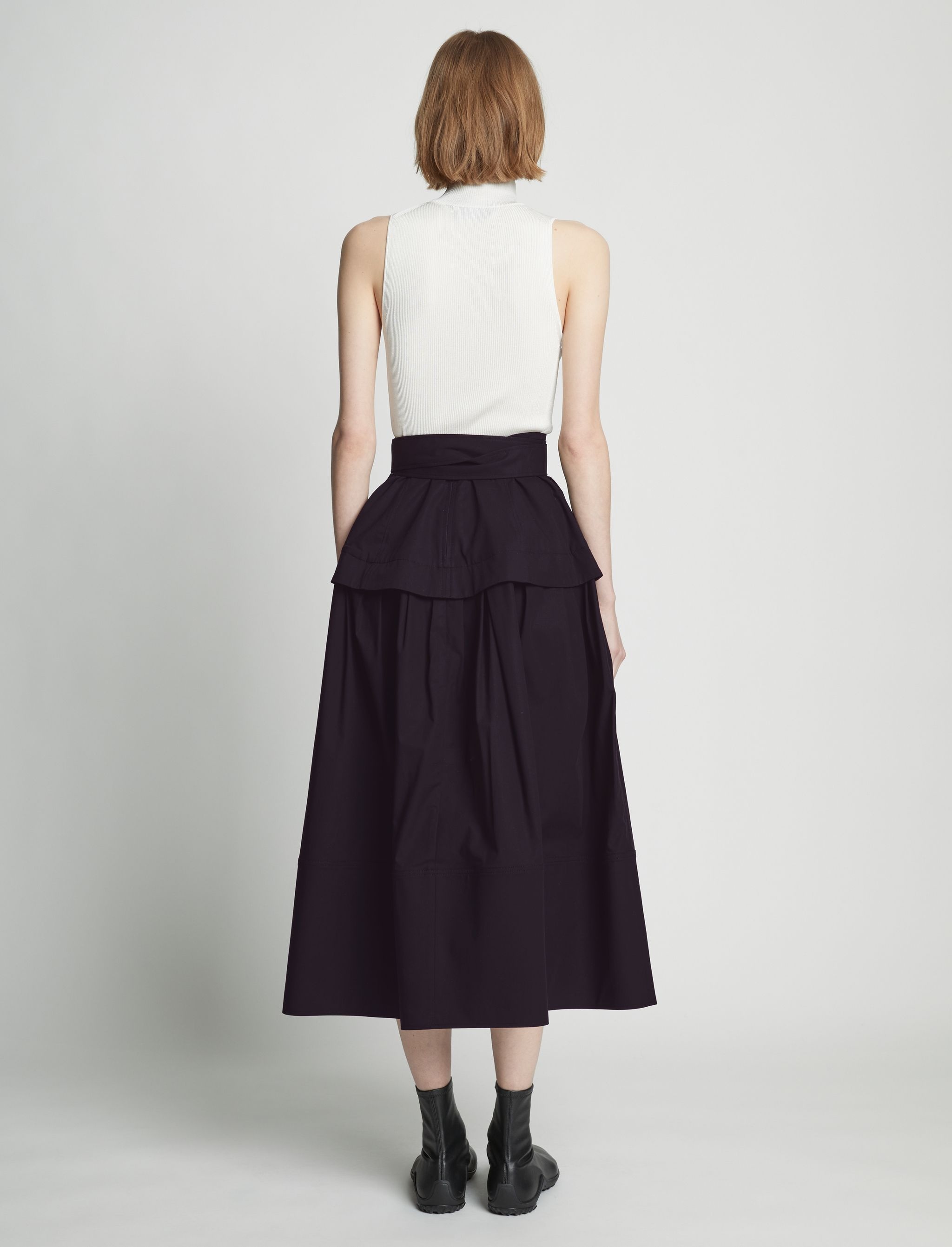 Poplin Belted Skirt - 4