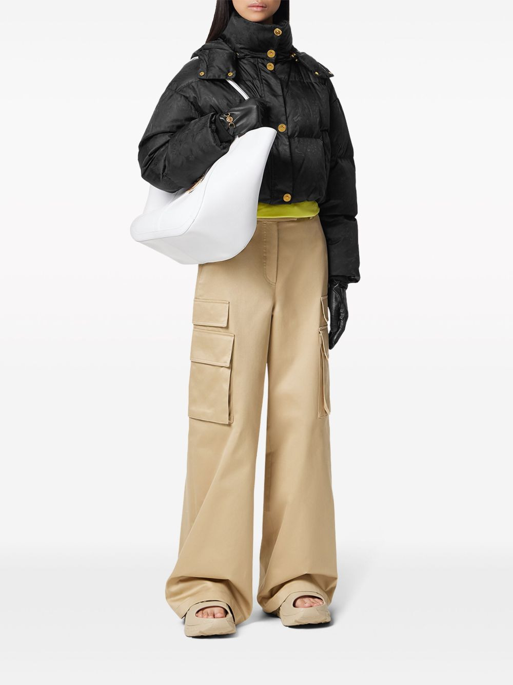 high-waist wide-leg trousers - 2