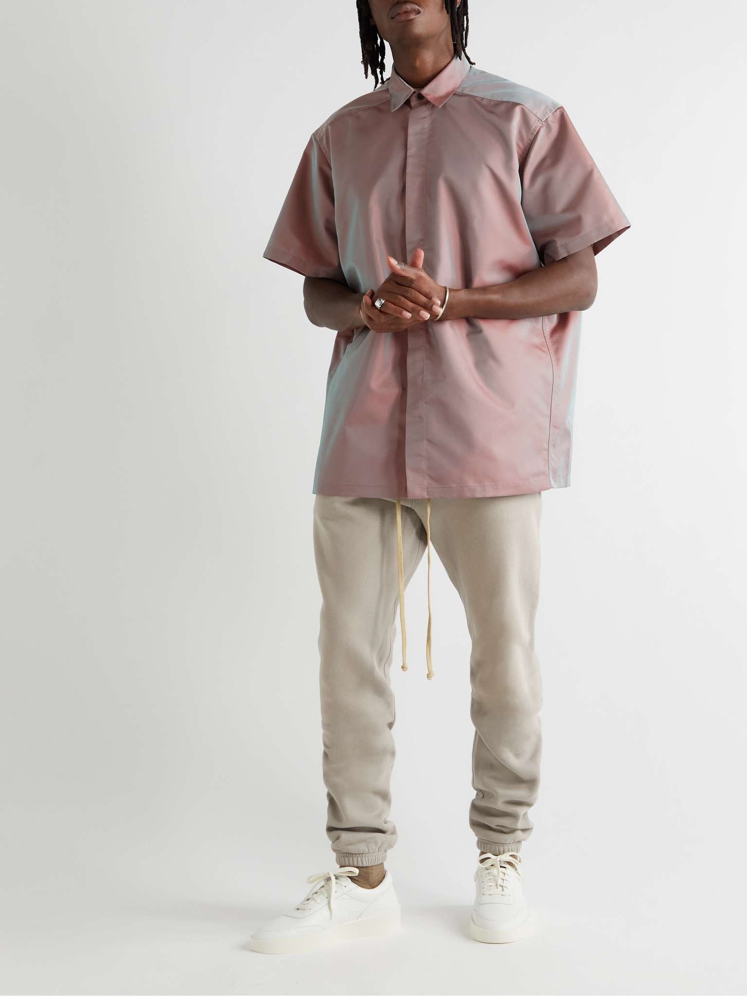 Oversized Iridescent Twill Shirt - 2