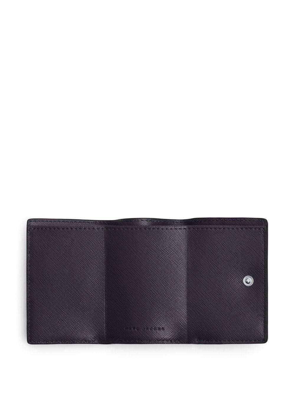 logo-plaque leather wallet - 3