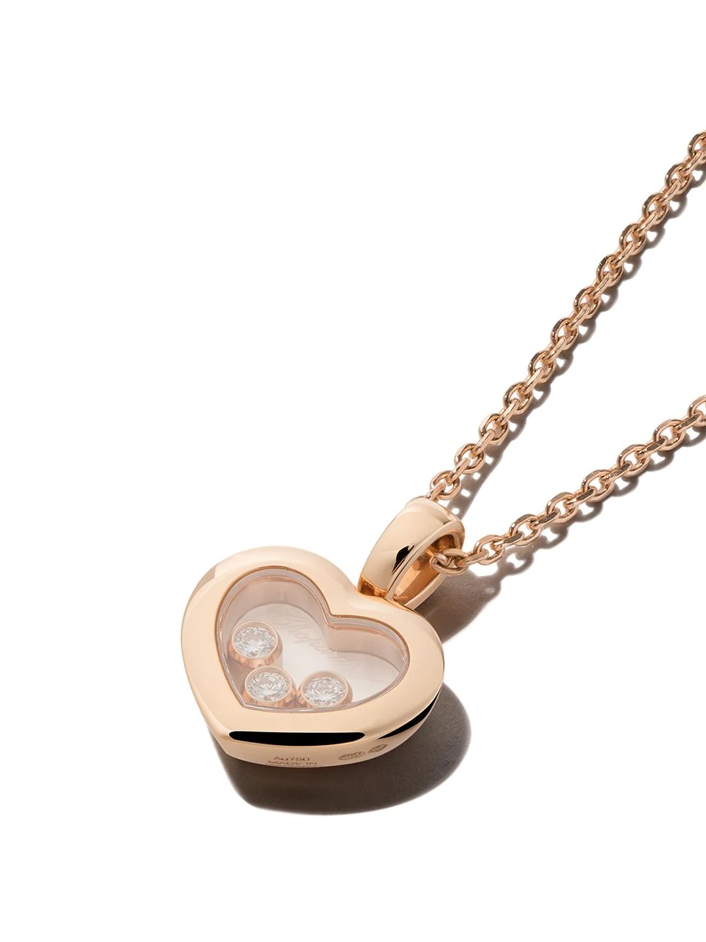 18kt rose gold Happy Diamonds Icons pendant necklace - 3