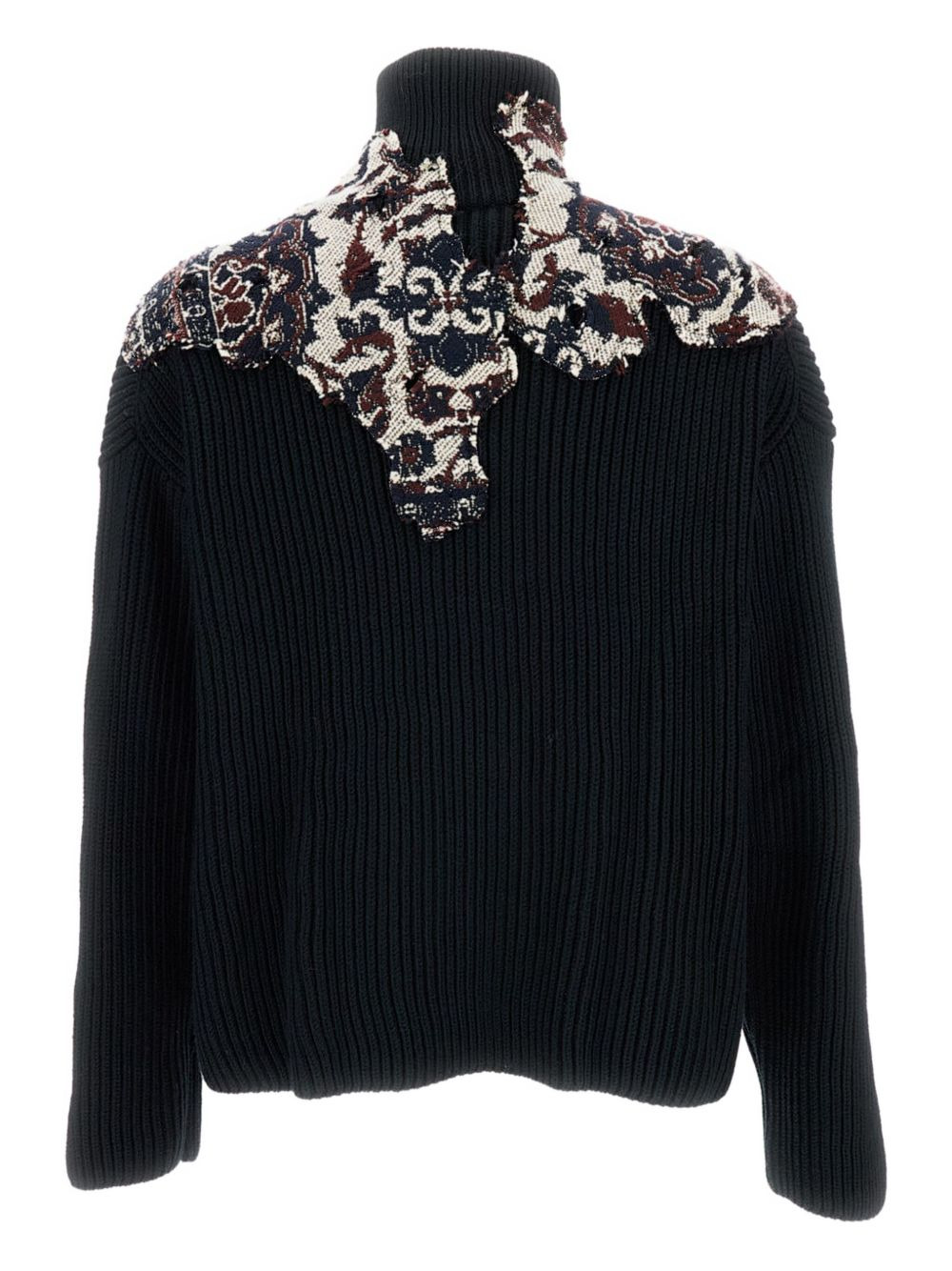 ribbed appliqué jacket - 2