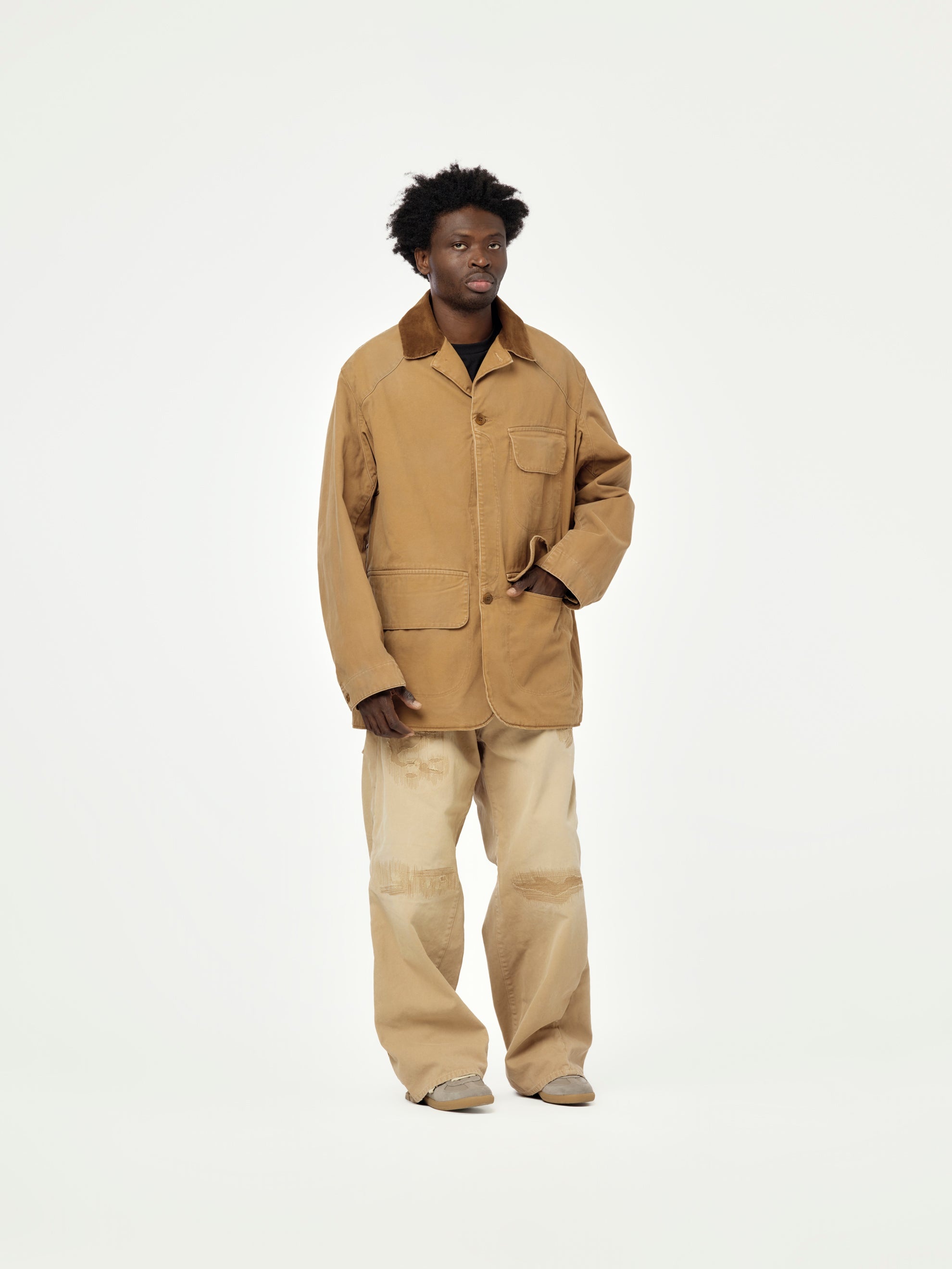 CANVAS SPORTS JACKET (OCHRE) - 4