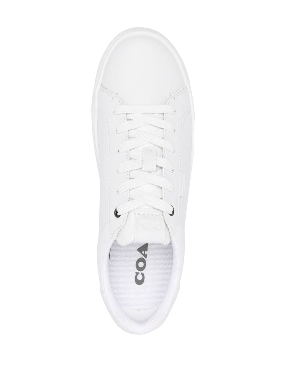 round-toe lace-up sneakers - 4