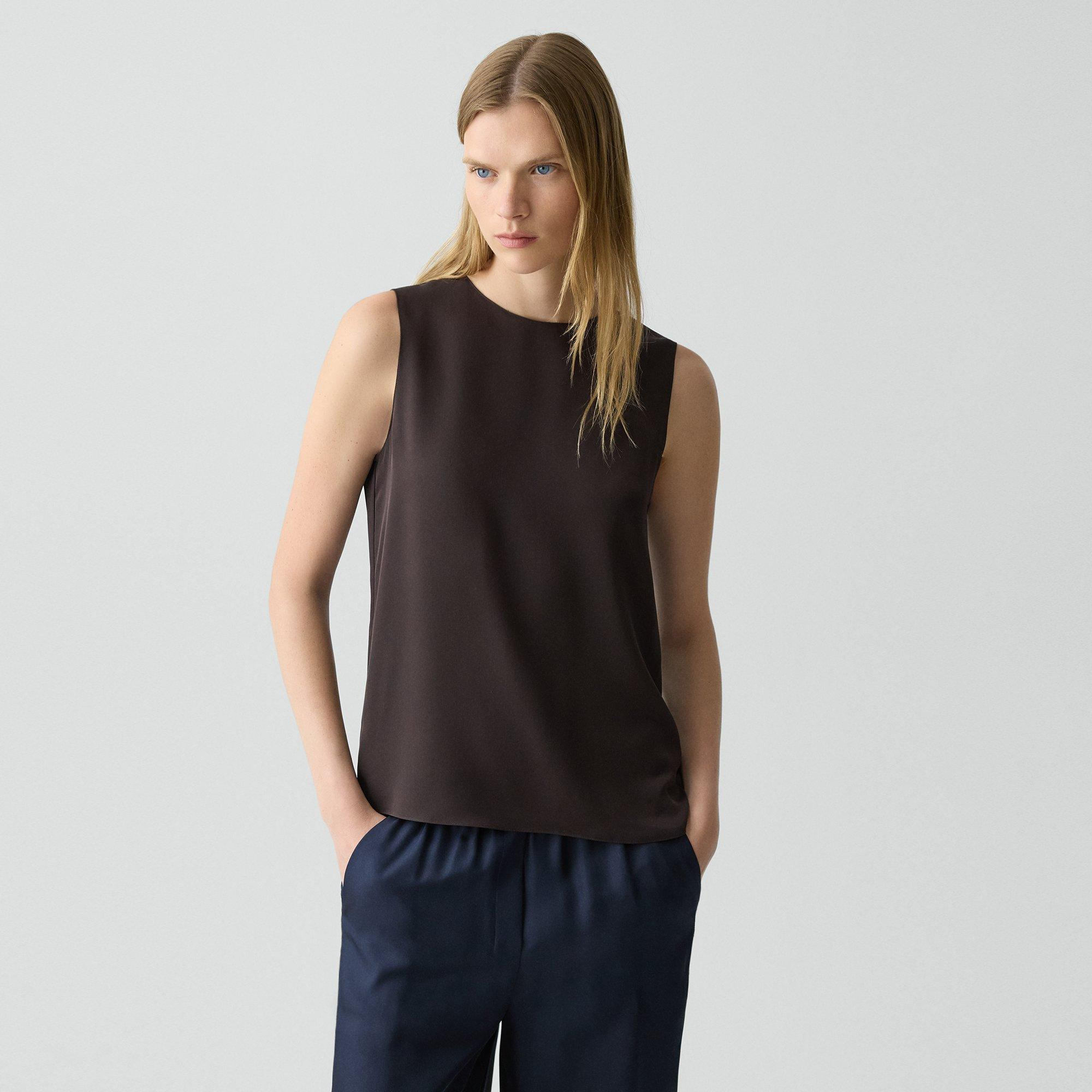 Shell Top in Silk Georgette - 2