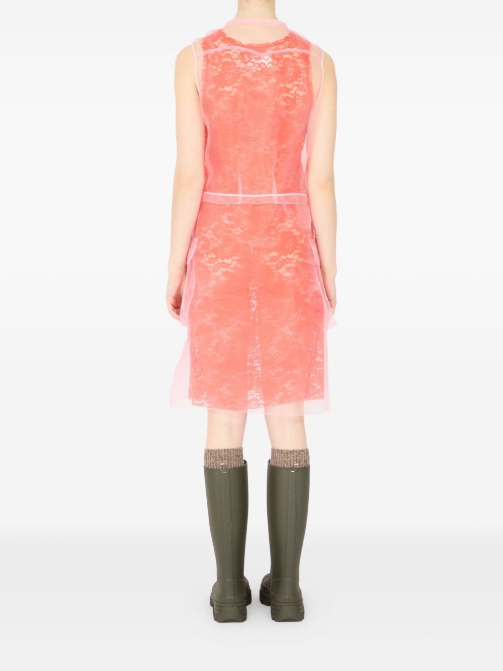 layered midi dress - 4