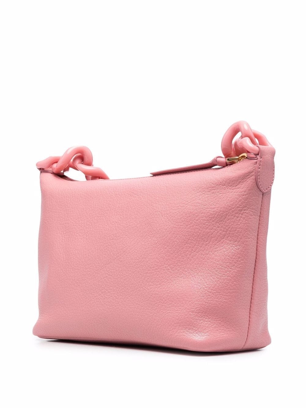 logo-patch leather shoulder bag - 3