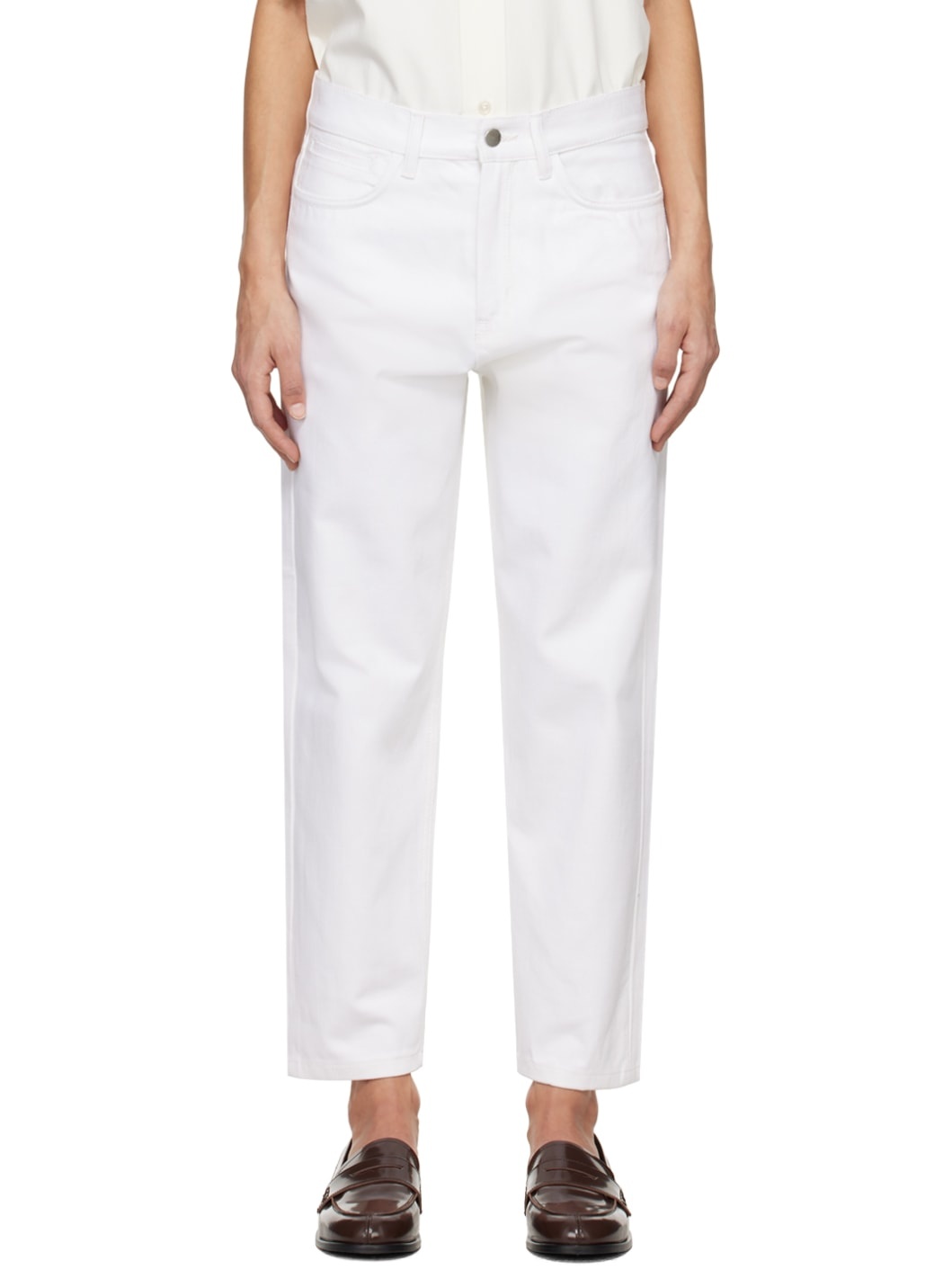 White Avanti Jeans - 1