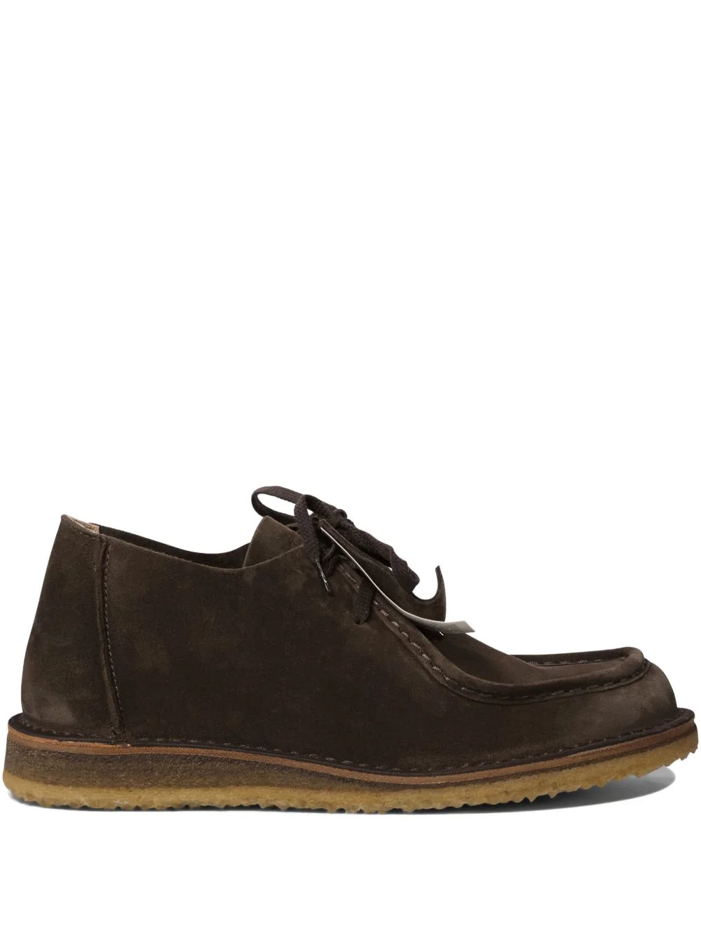 lace-up suede loafers - 1