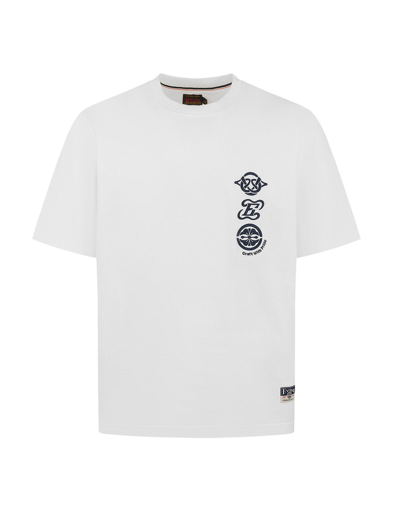 Seagull Embroidery and Multi-logo Print Regular Fit T-shirt 13