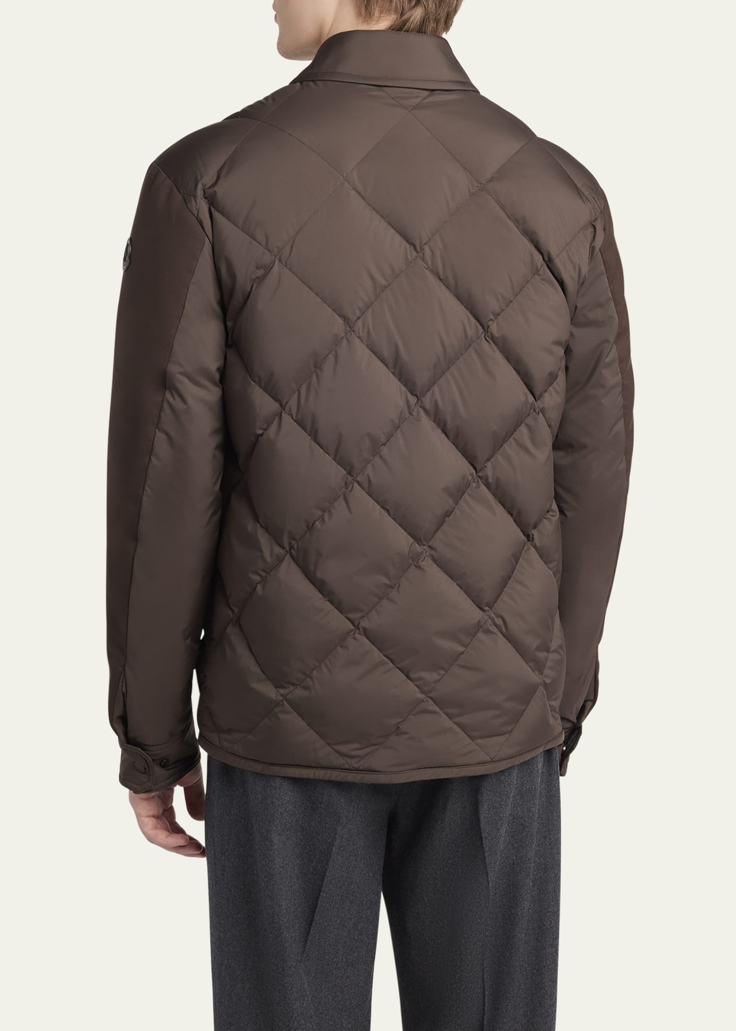 Men's Edit Diamond Quilt Aiguille Shirt Jacket - 3