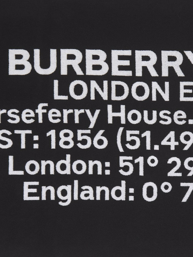 Burberry Horseferry-print jacquard cotton bath towel outlook